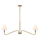 Alora Canada - LP445242MBWL - Two Light Linear Pendant - Sloan - Matte Black/White Linen