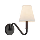 Alora Canada - WS445106MBWL - One Light Wall Sconce - Sloan - Matte Black/White Linen