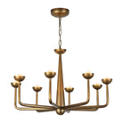 Alora Canada - CH313830VB - LED Chandelier - Spade - Vintage Brass