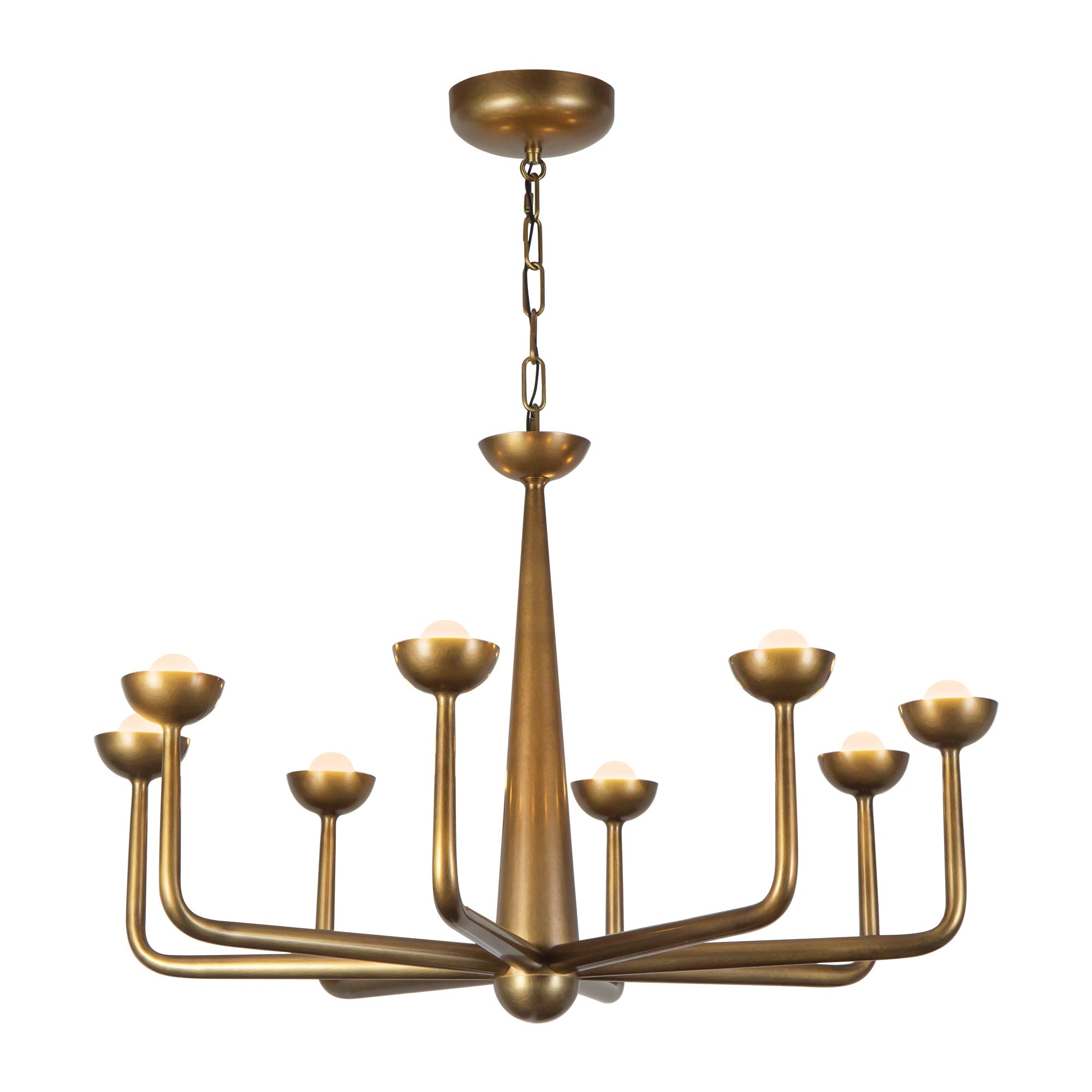 Alora Canada - CH313830VB - LED Chandelier - Spade - Vintage Brass