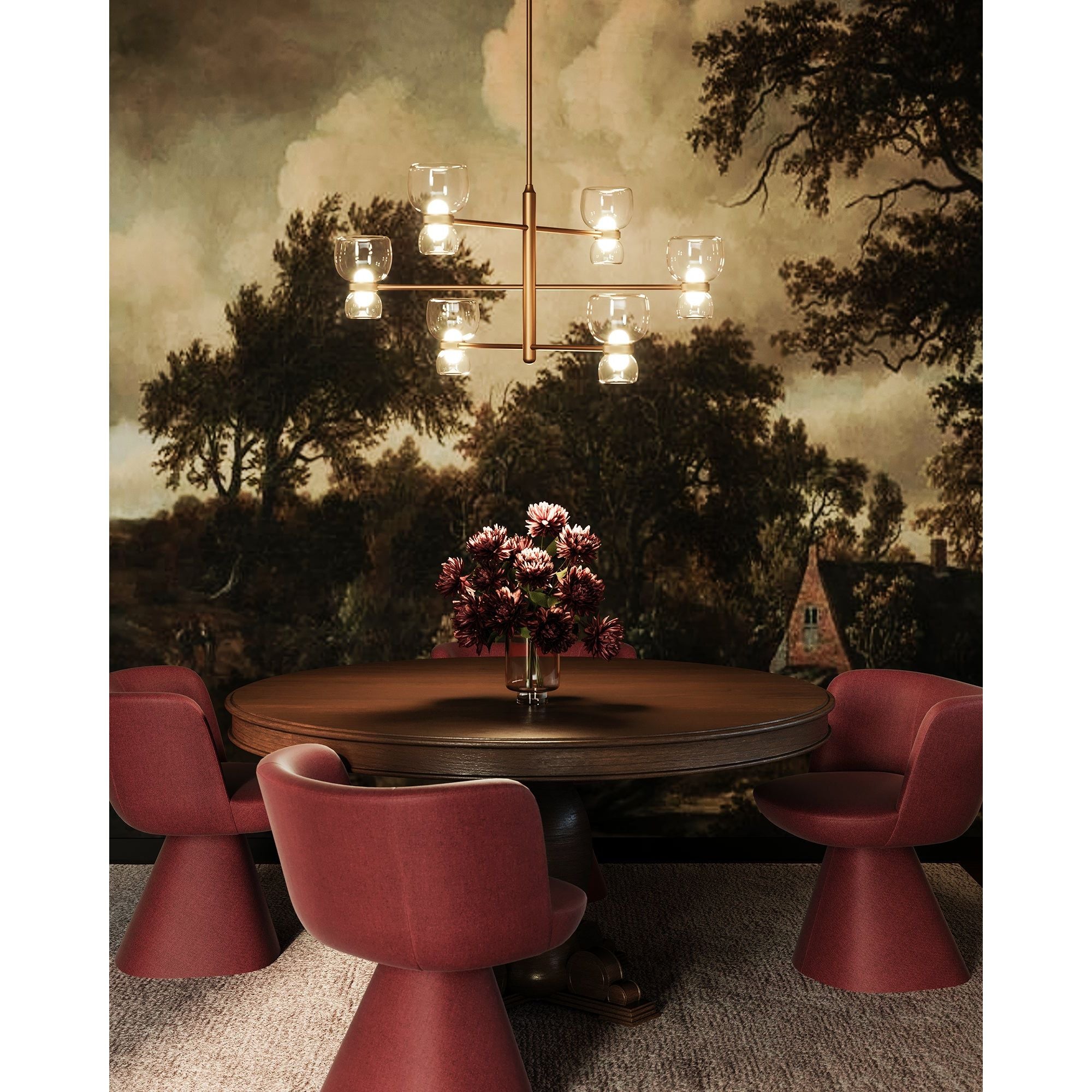 Alora Canada - CH310336UBSM - LED Chandelier - Sutton - Urban Bronze/Smoked Glass