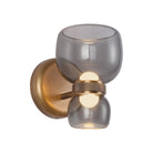 Alora Canada - WV310205VBSM - LED Bathroom Vanity - Sutton - Vintage Brass/Smoked Glass