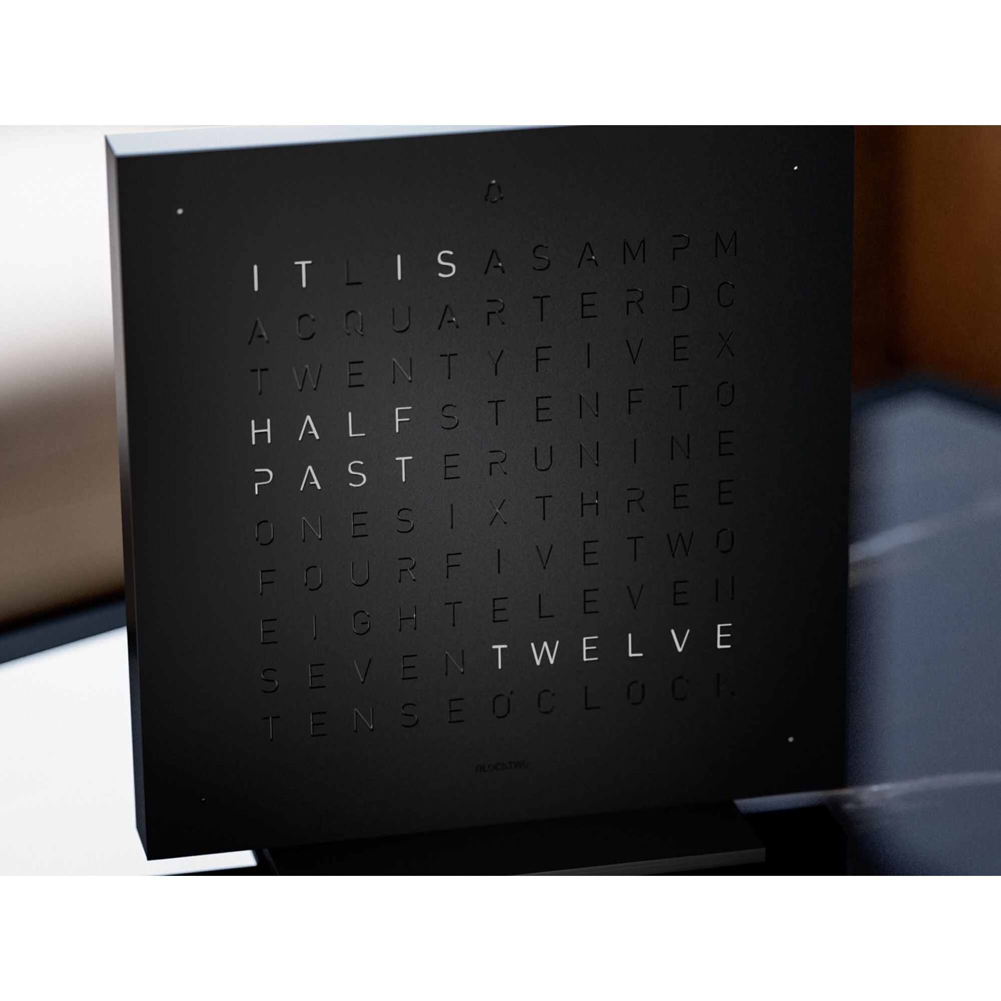 QLOCKTWO T4BLSSBL QLOCKTWO EARTH 13.5 Deep Black