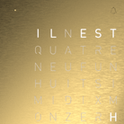QLOCKTWO T4GGD QLOCKTWO EARTH 13.5 Golden Legend