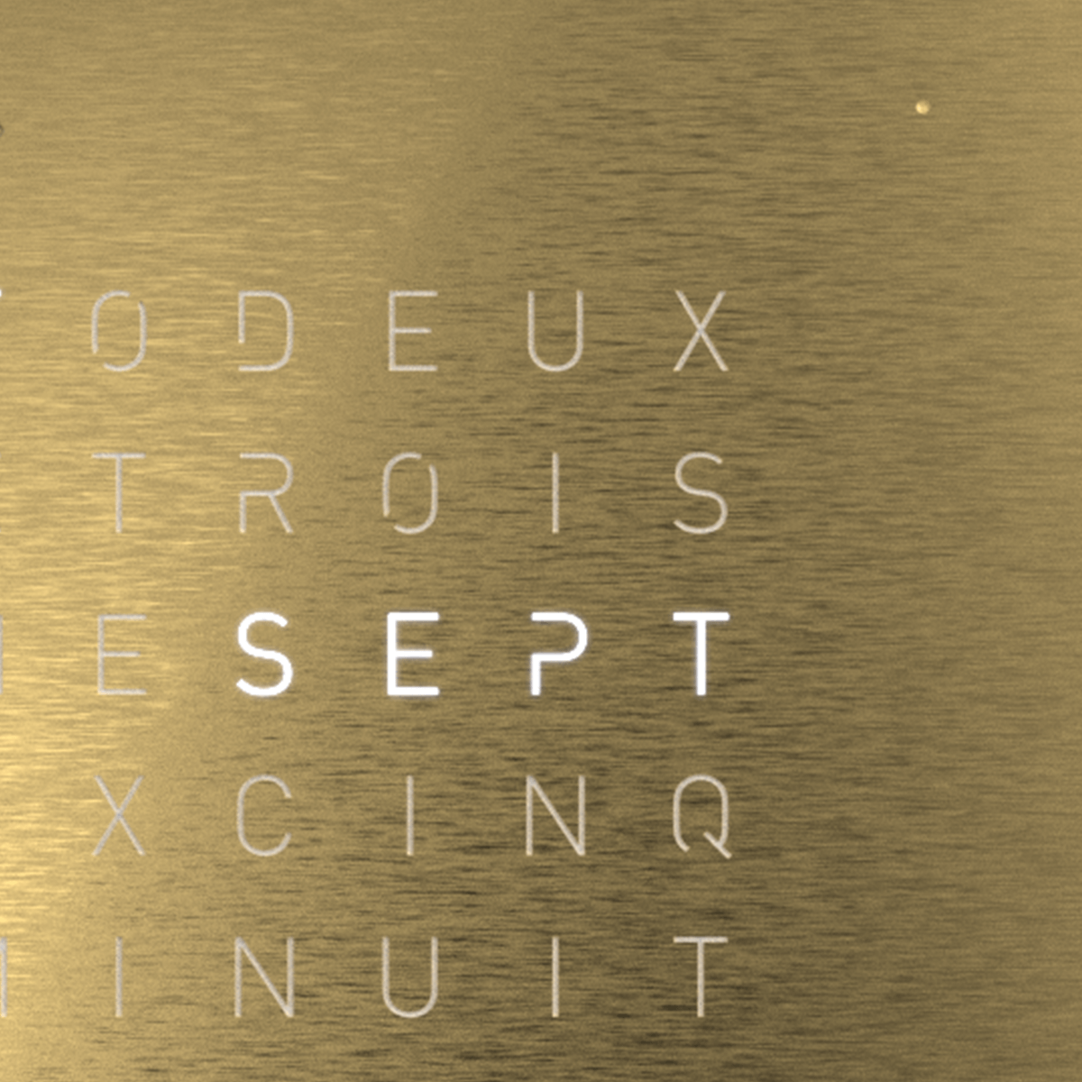 QLOCKTWO T4GGD QLOCKTWO EARTH 13.5 Golden Legend