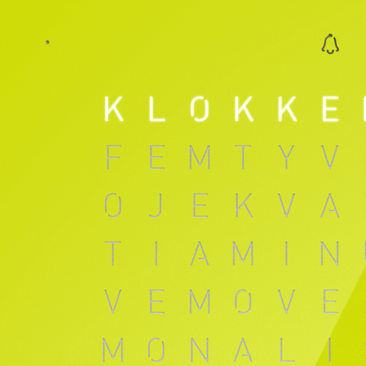 QLOCKTWO T4PBC QLOCKTWO EARTH 13.5 Pure Edition