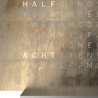 QLOCKTWO T4SSG QLOCKTWO EARTH 13.5 Creator's Edition Silver & Gold