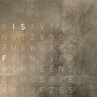 QLOCKTWO T4SSG QLOCKTWO EARTH 13.5 Creator's Edition Silver & Gold