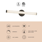Kuzco Lighting WS24-044A Tectra Vanity & Wall Light