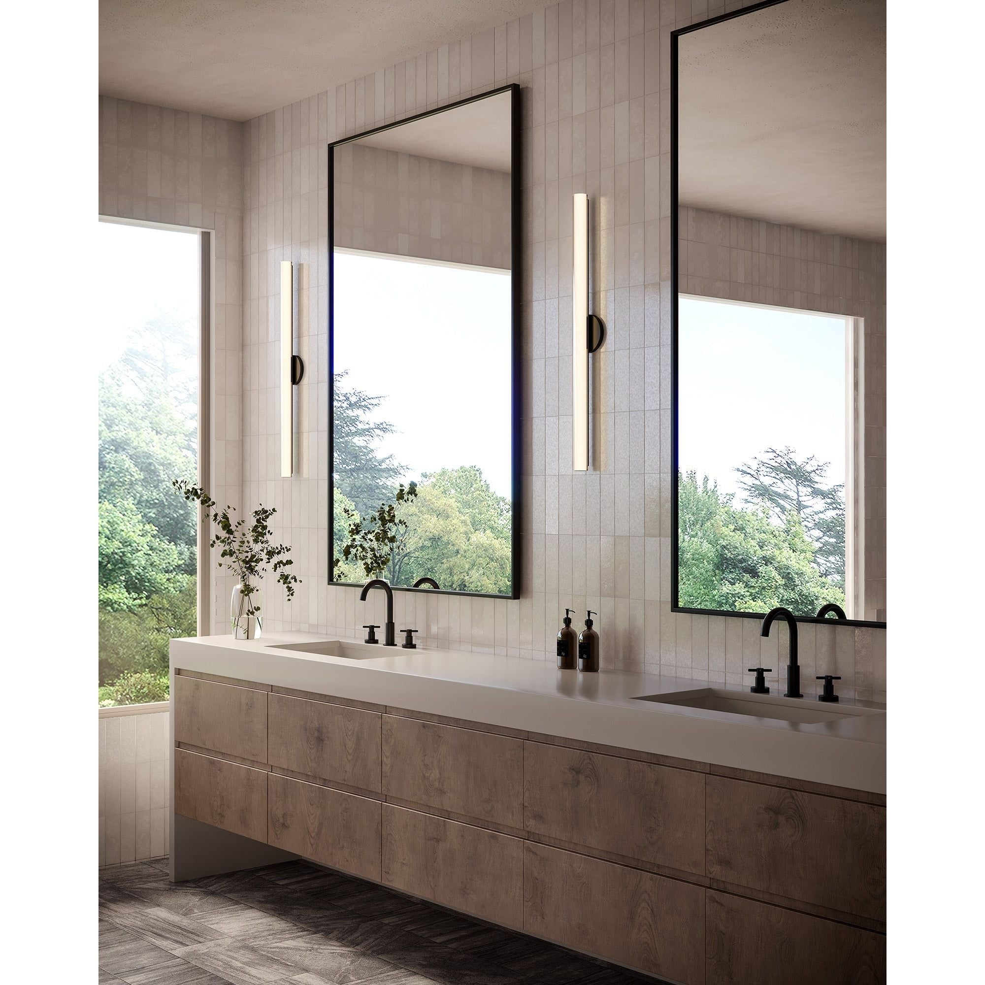 Kuzco Lighting WS36-027-BK Tole Vanity & Wall Light