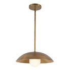 Kuzco Canada - PD10814-BK/OP - One Light Pendant - Umbra - Black/Opal Glass