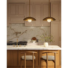 Kuzco Canada - PD10814-VB/OP - One Light Pendant - Umbra - Vintage Brass/Opal Glass