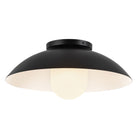 Kuzco Canada - SF10814-BK/OP - One Light Semi-Flush Mount - Umbra - Black/Opal Glass