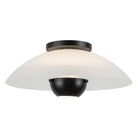 Kuzco Canada - SF11914-OP/BK - One Light Semi-Flush Mount - Umbra - Opal Glass/Black