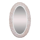 Varaluz - 457MI24MWW - Wall Mirror - Athena - Matte White/Whitewash Seagrass