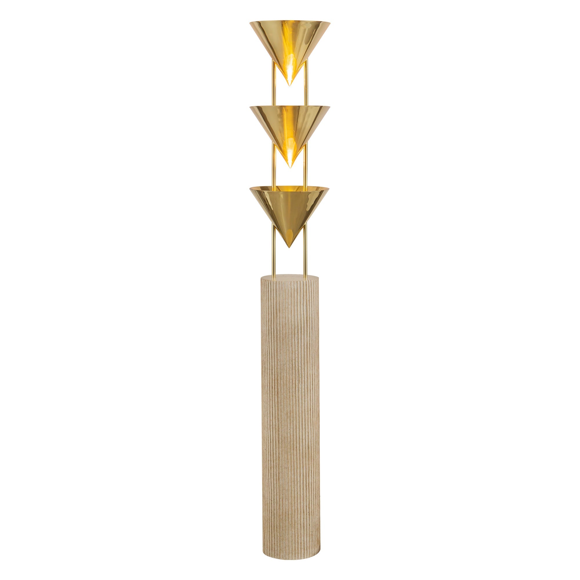 Alora Canada - FL341367PTB - Three Light Floor Lamp - Versus - Patina Brass