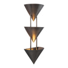 Alora Canada - WS341328STA - Three Light Wall Sconce - Versus - Aged Steel