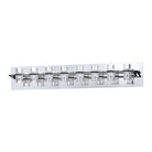 Kendal Lighting - Waterford LED Vanity Light - VF8300-8L-CH/BLK - Canada Light Shop