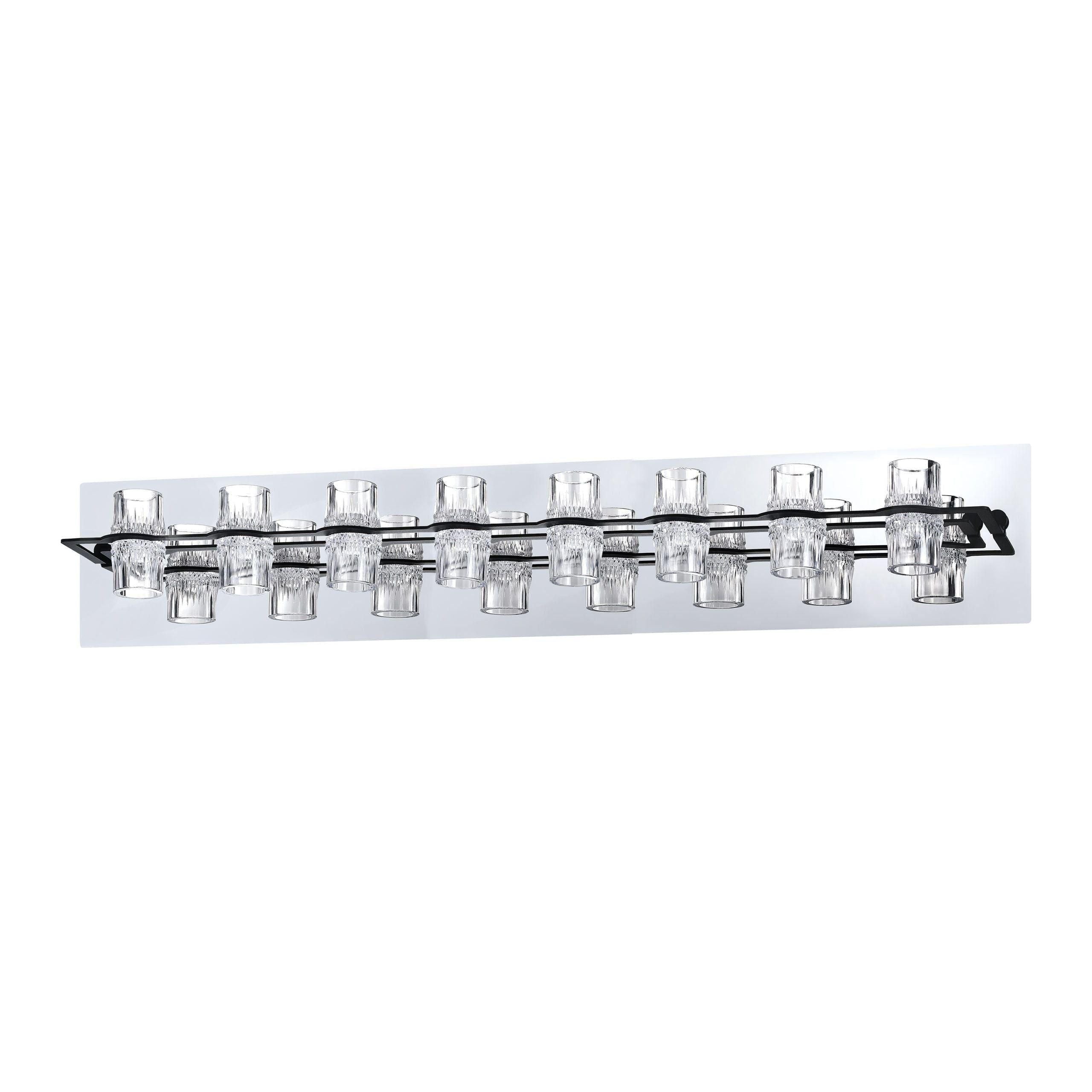 Kendal Lighting - Waterford LED Vanity Light - VF8300-8L-CH/BLK - Canada Light Shop