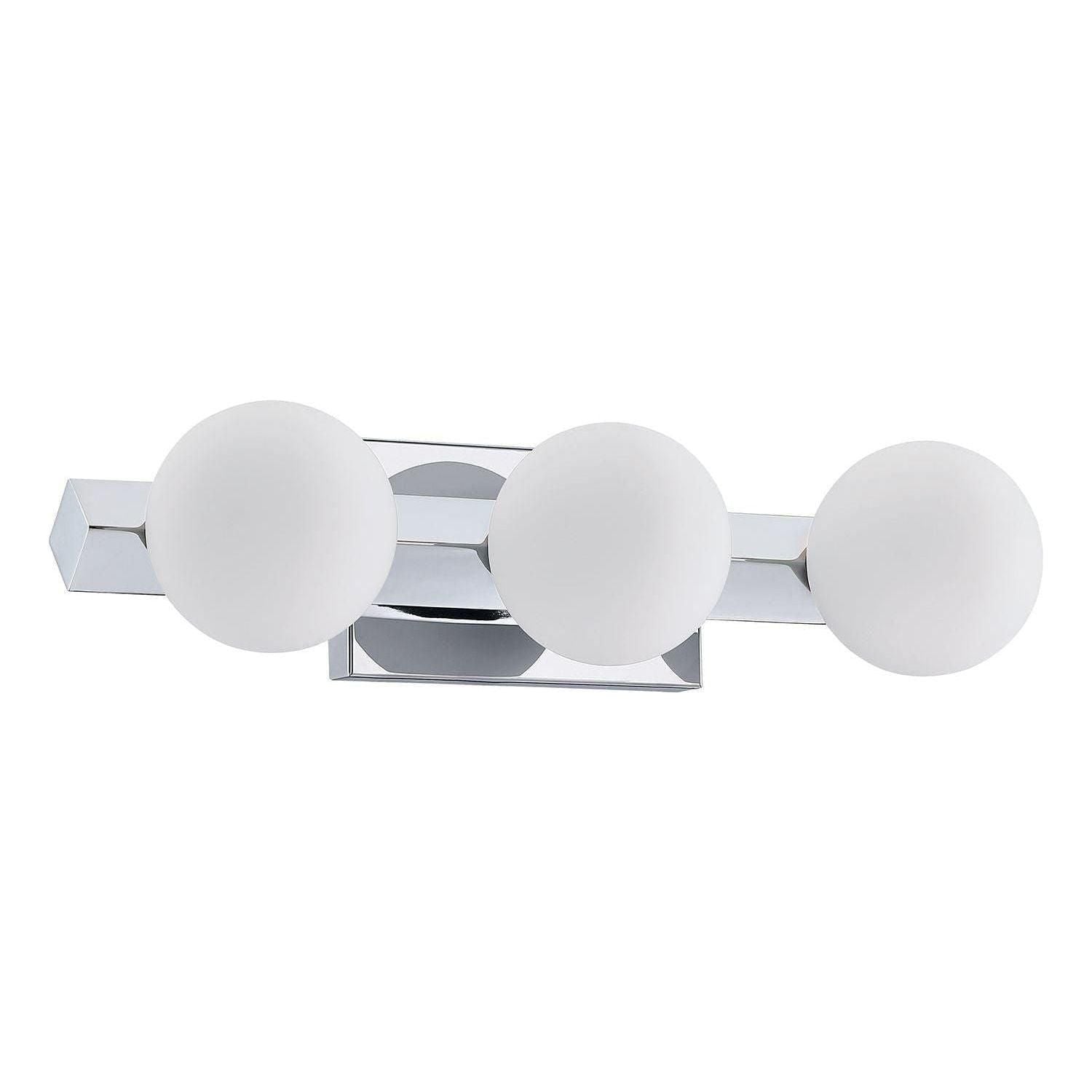 Kendal Lighting - Orbitron Vanity Light - VF8800-3L-CH - Canada Light Shop
