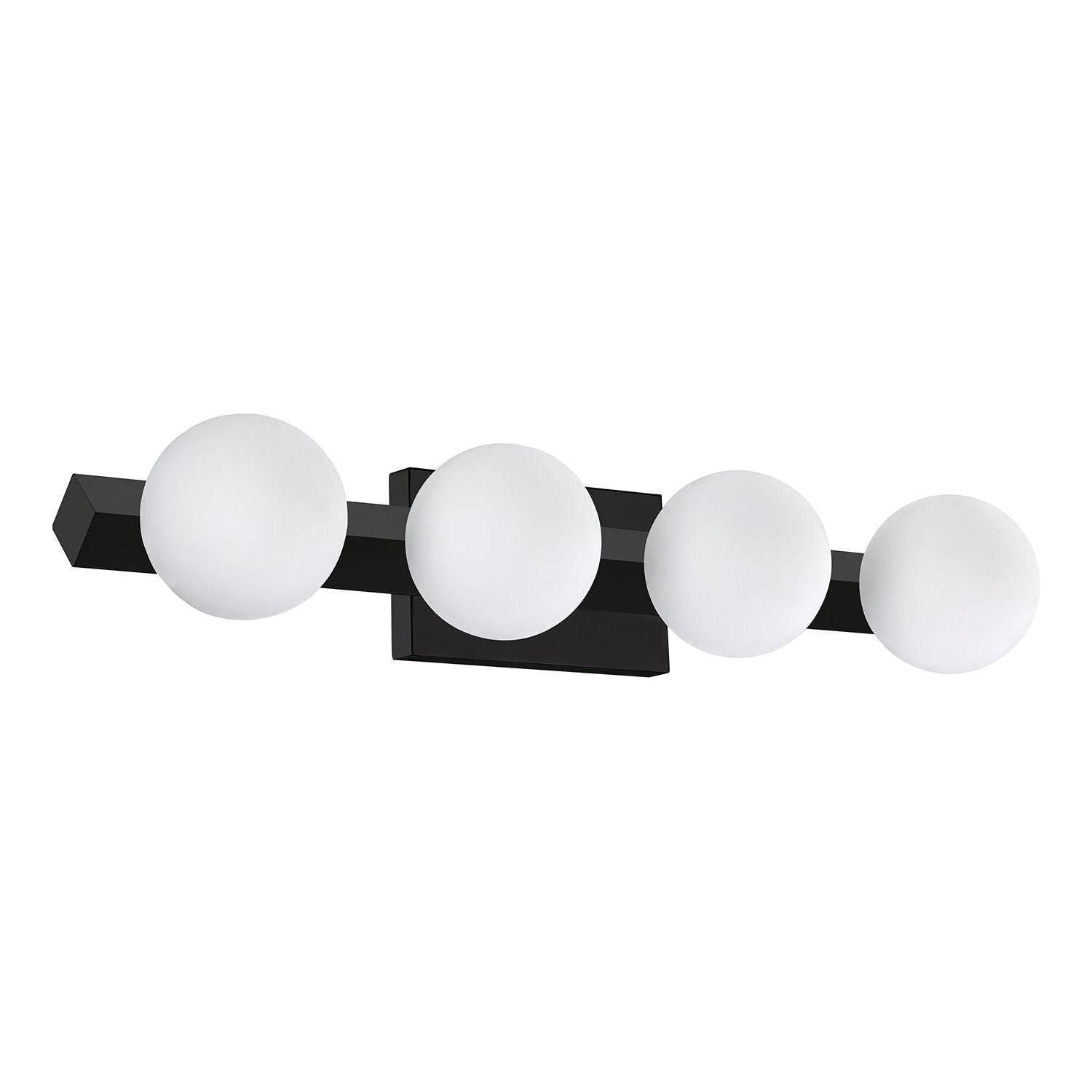 Kendal Lighting - Orbitron Vanity Light - VF8800-4L-BLK - Canada Light Shop