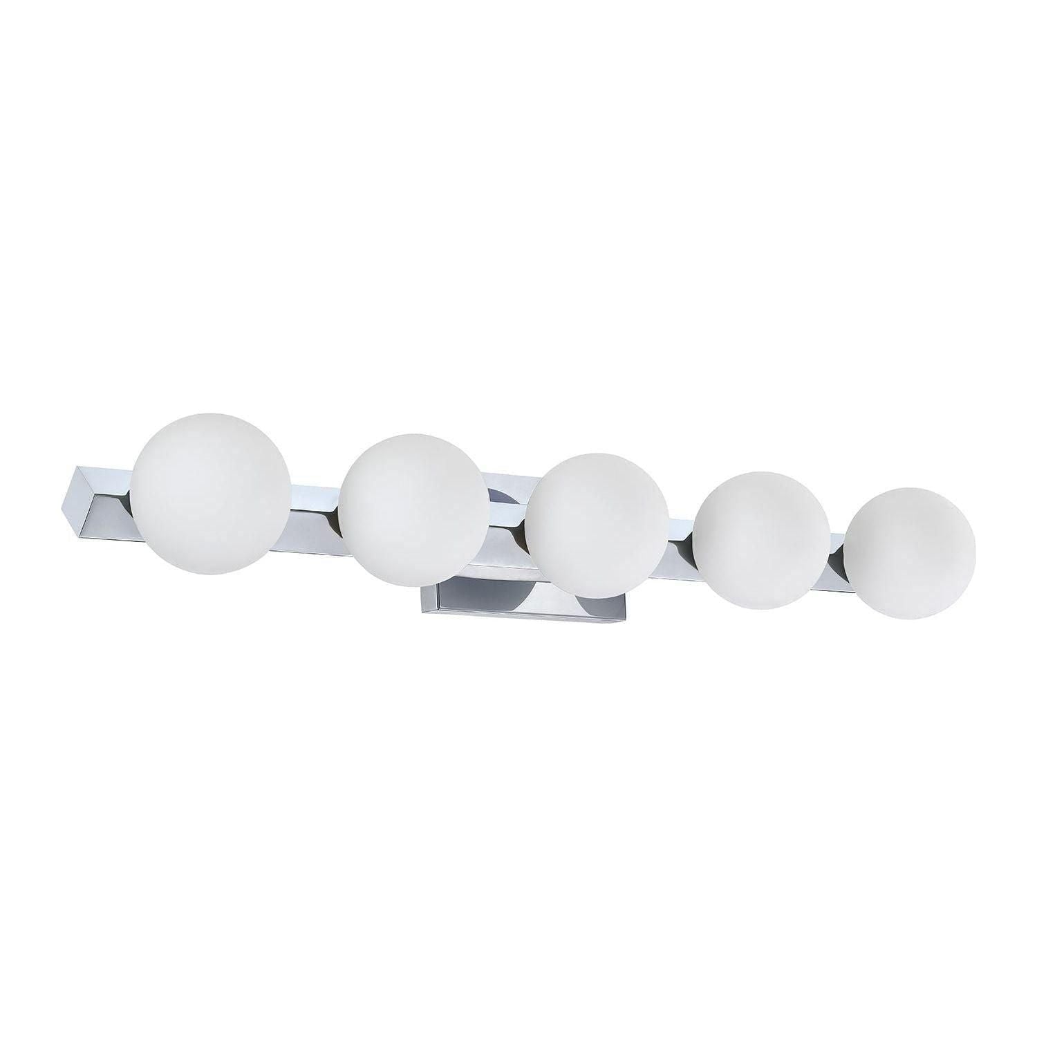 Kendal Lighting - Orbitron Vanity Light - VF8800-5L-CH - Canada Light Shop