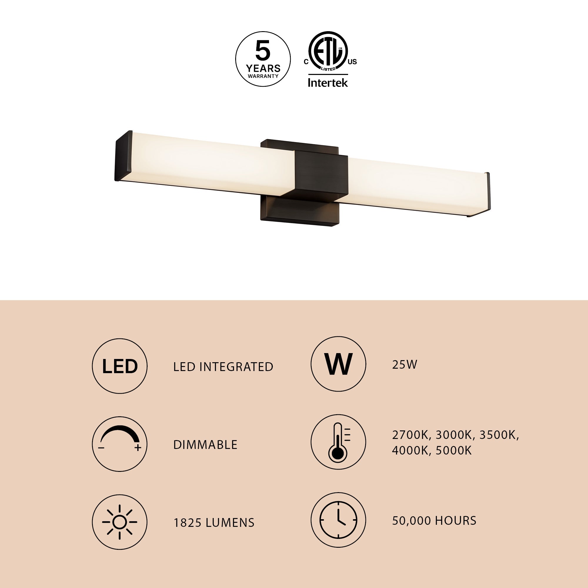 Kuzco Lighting WS24-018 Vivi Vanity & Wall Light