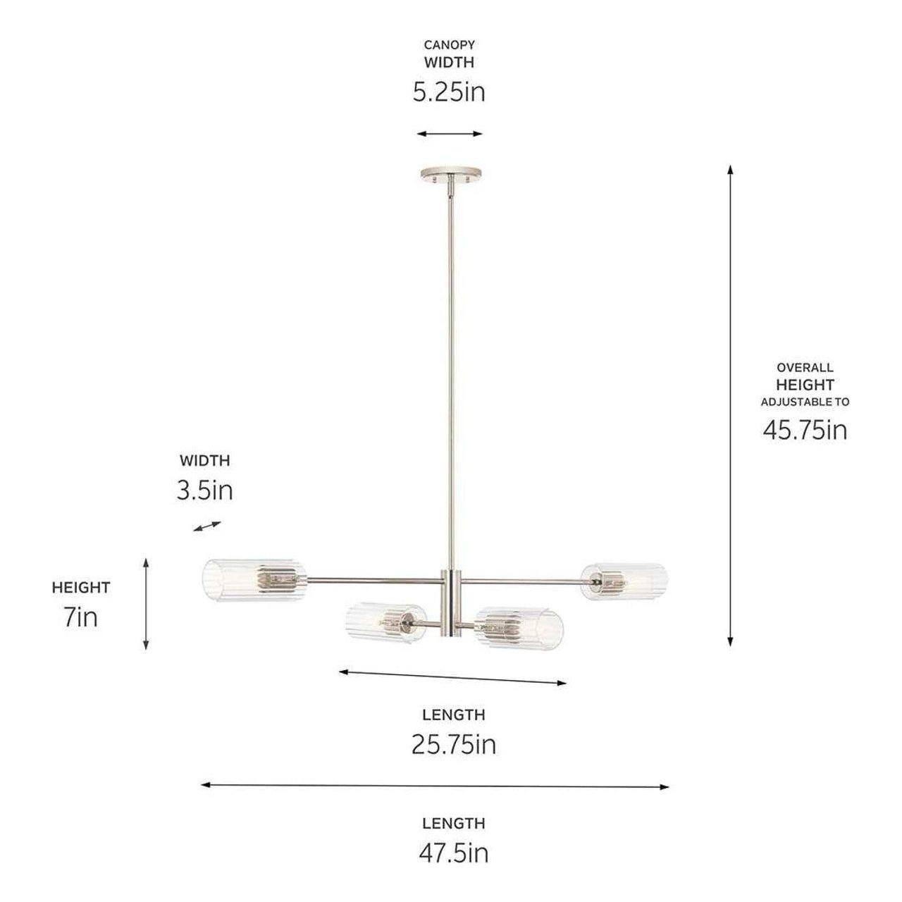 Kichler - Velestino Chandelier - 52678BK - Canada Light Shop