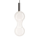 Zafferano America ZL-SFO-ALU\/CLR-27 Sfer'Otto Pendant in 2700 K Transparent \/ Silver