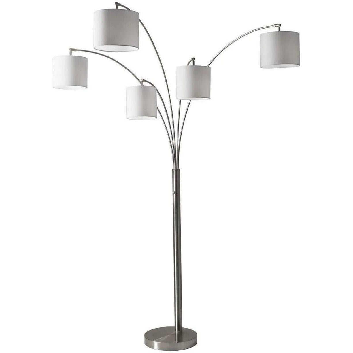 Trinity 5-Arm Arc Floor Lamp | Adesso Home – Canada Light Shop