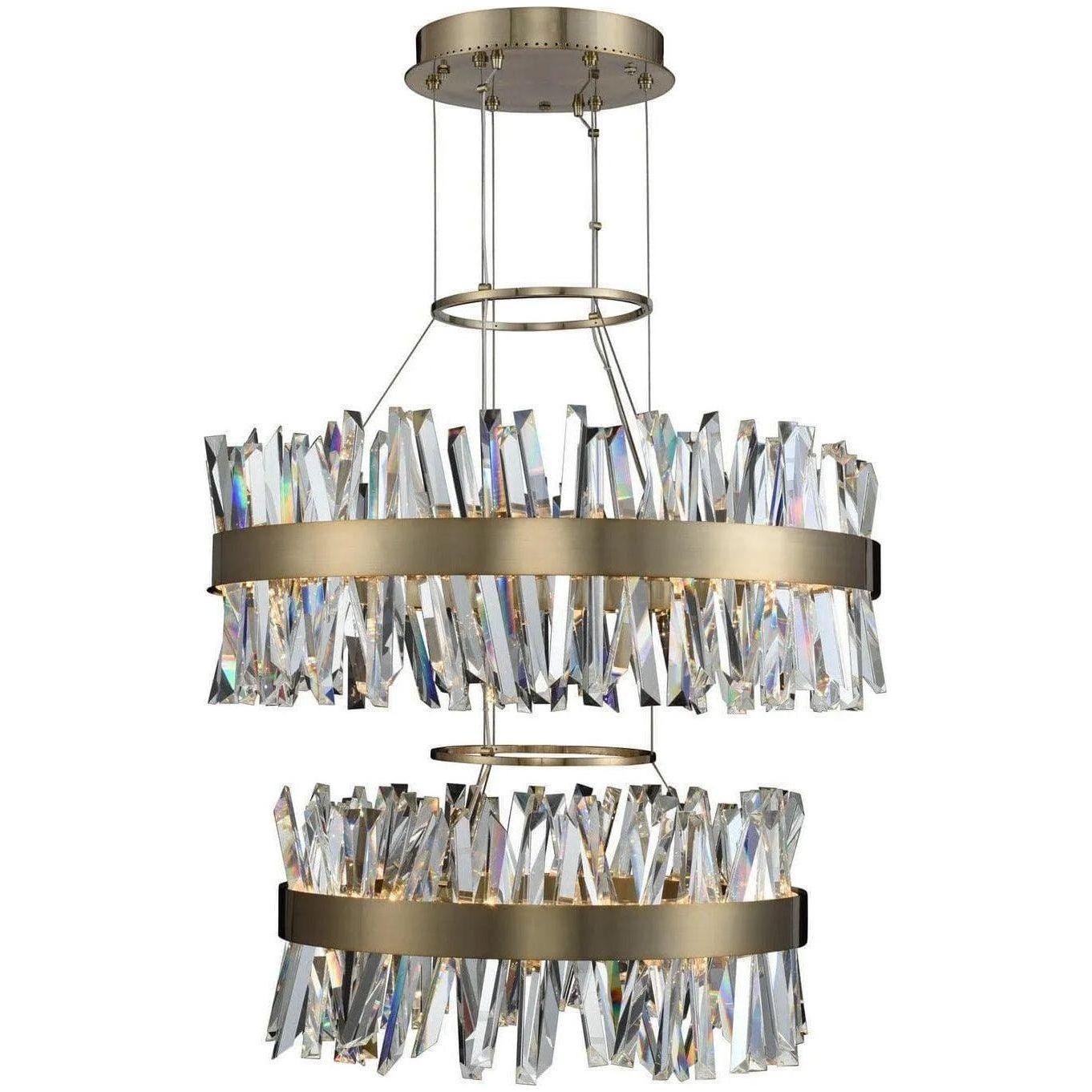 Allegri - Glacier Two Tier LED Pendant - 030256-038 - Canada Light Shop