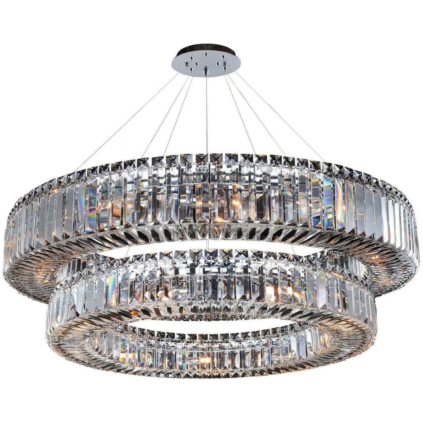 Allegri - Rondelle Two-Tier Pendant - 11774-010-FR001 - Canada Light Shop