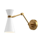 Alora Lighting - Blake Articulating Wall Sconce - WV574524WHAG - Canada Light Shop