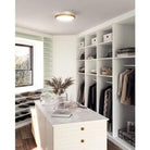 Alora Lighting - Brisbane Two-Tone Flush Mount - FM556212AGMB - Canada Light Shop