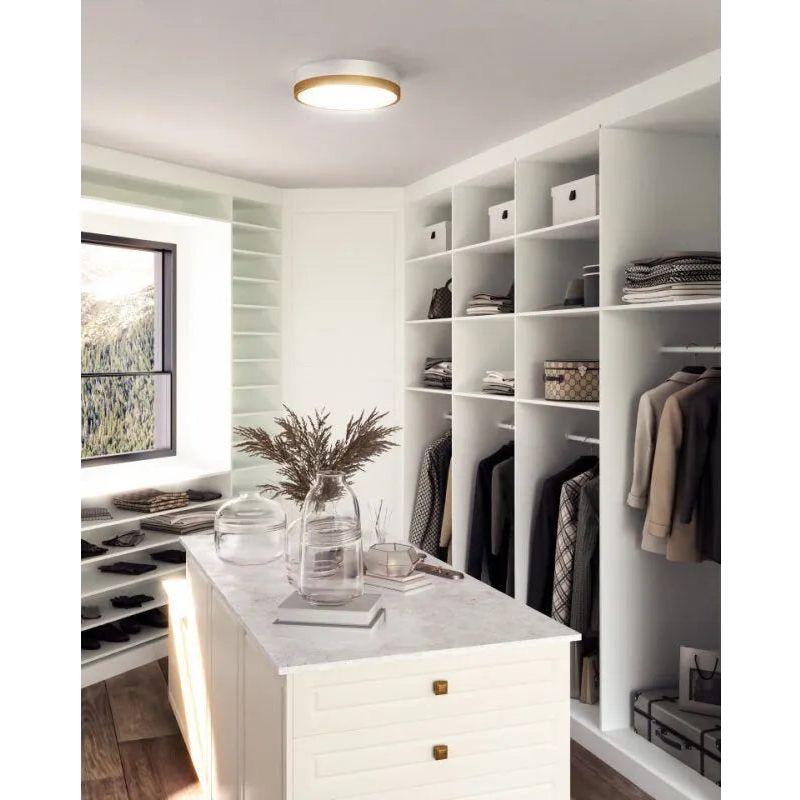 Alora Lighting - Brisbane Two-Tone Flush Mount - FM556212AGMB - Canada Light Shop