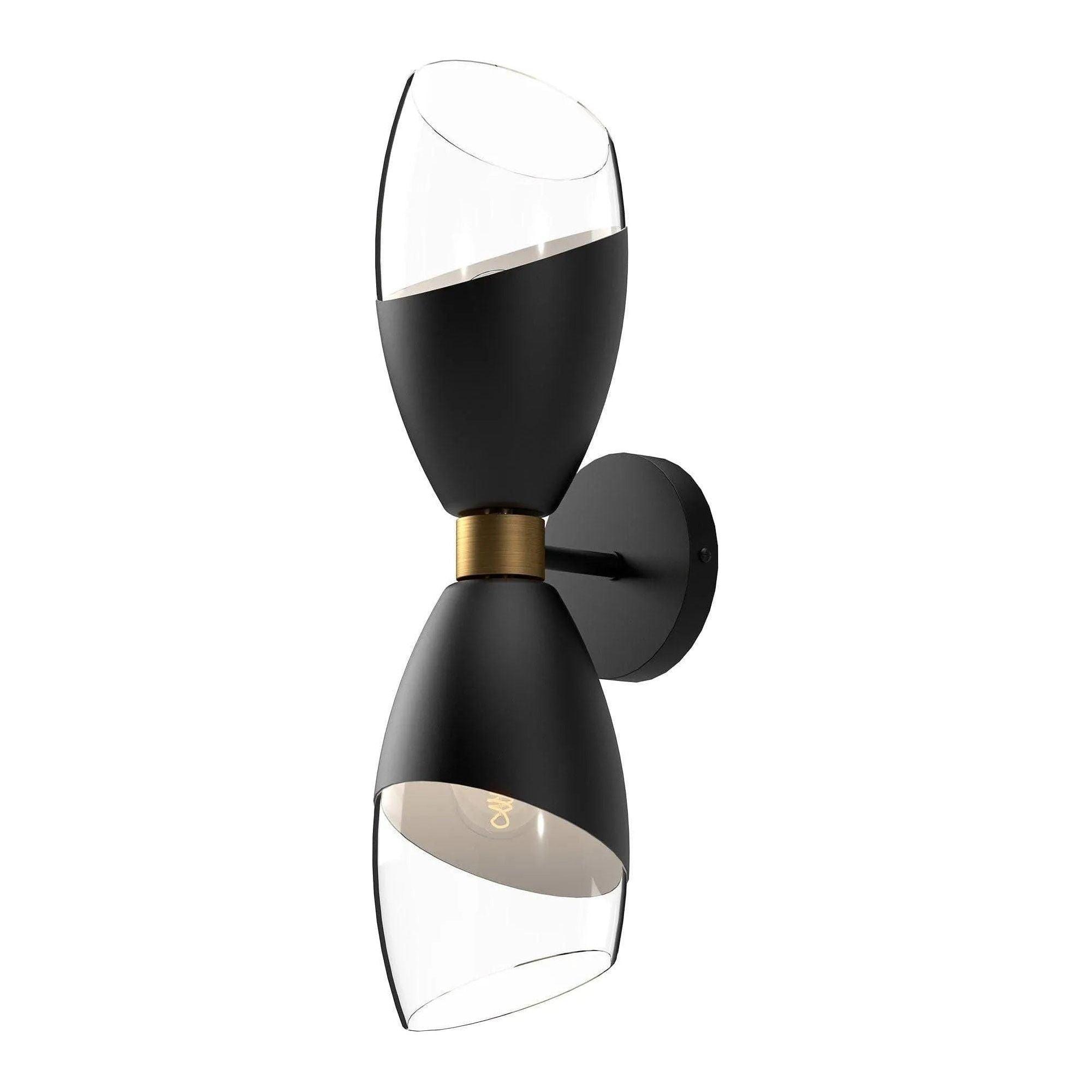 Alora Lighting - Capri Double Wall Sconce - WV587224MBCL - Canada Light Shop
