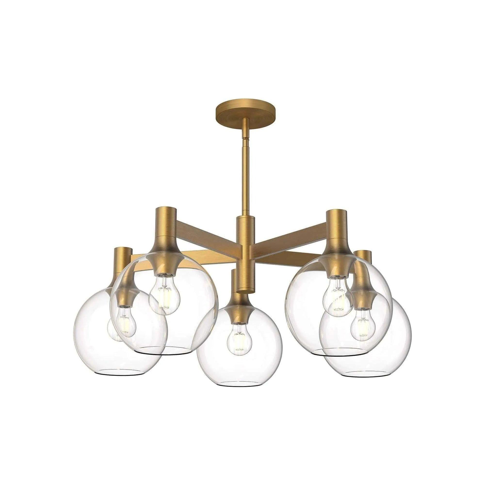 Alora Lighting - Castilla Chandelier - CH506129AGCL - Canada Light Shop
