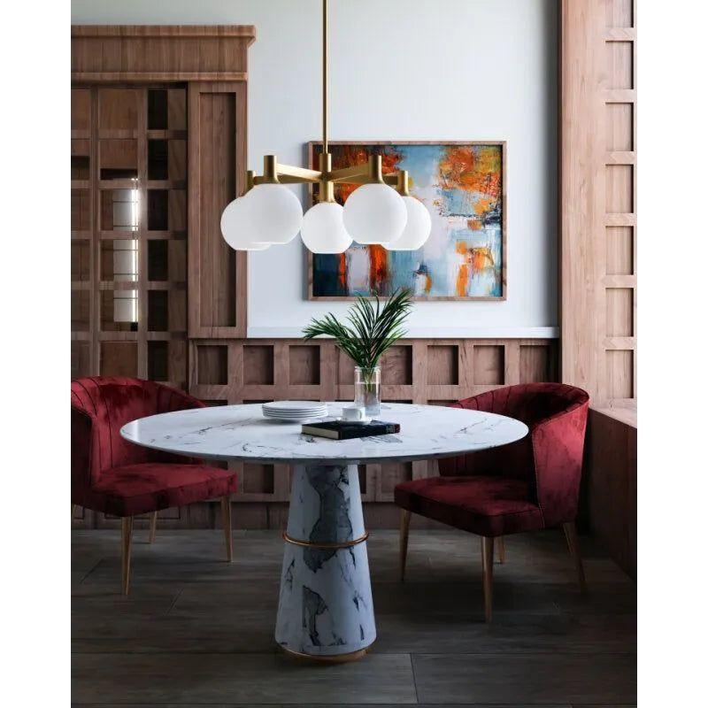 Alora Lighting - Castilla Chandelier - CH506129AGCL - Canada Light Shop