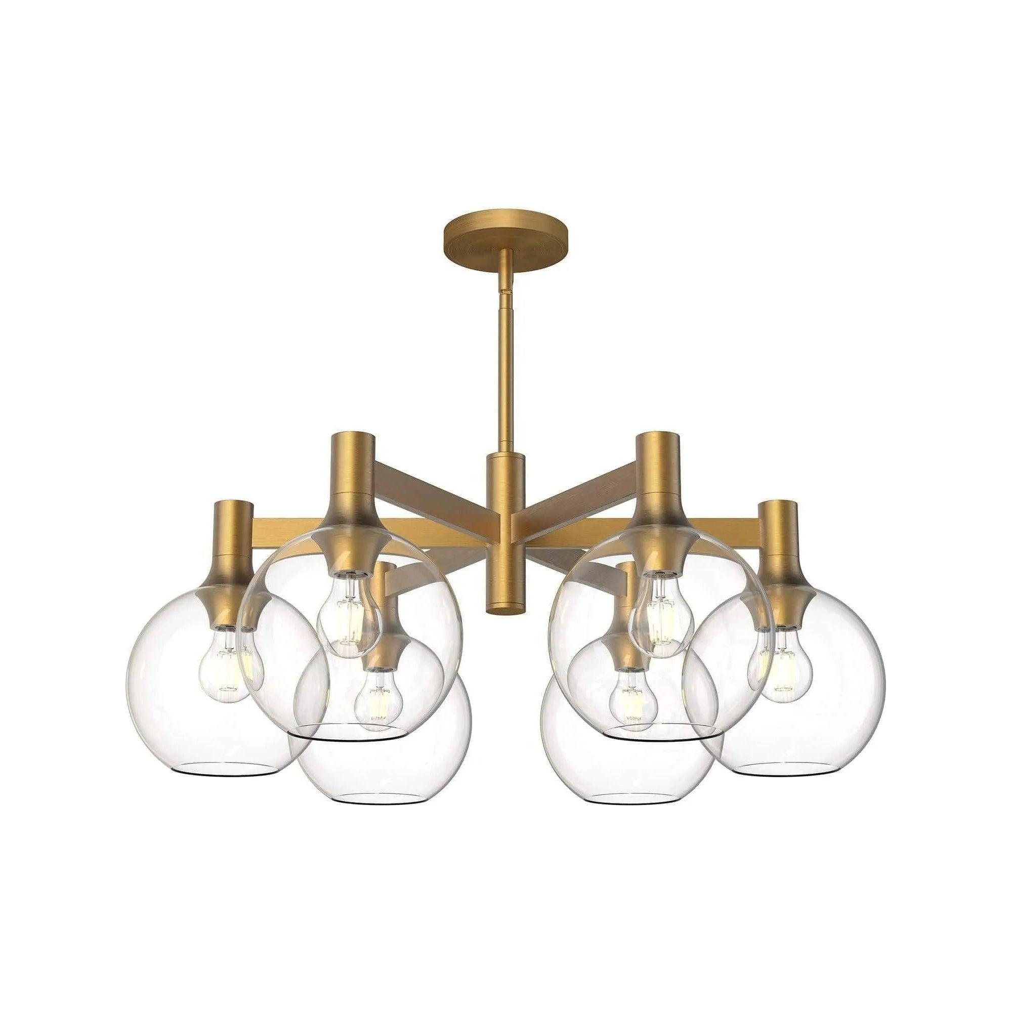 Alora Lighting - Castilla Chandelier - CH506230AGCL - Canada Light Shop