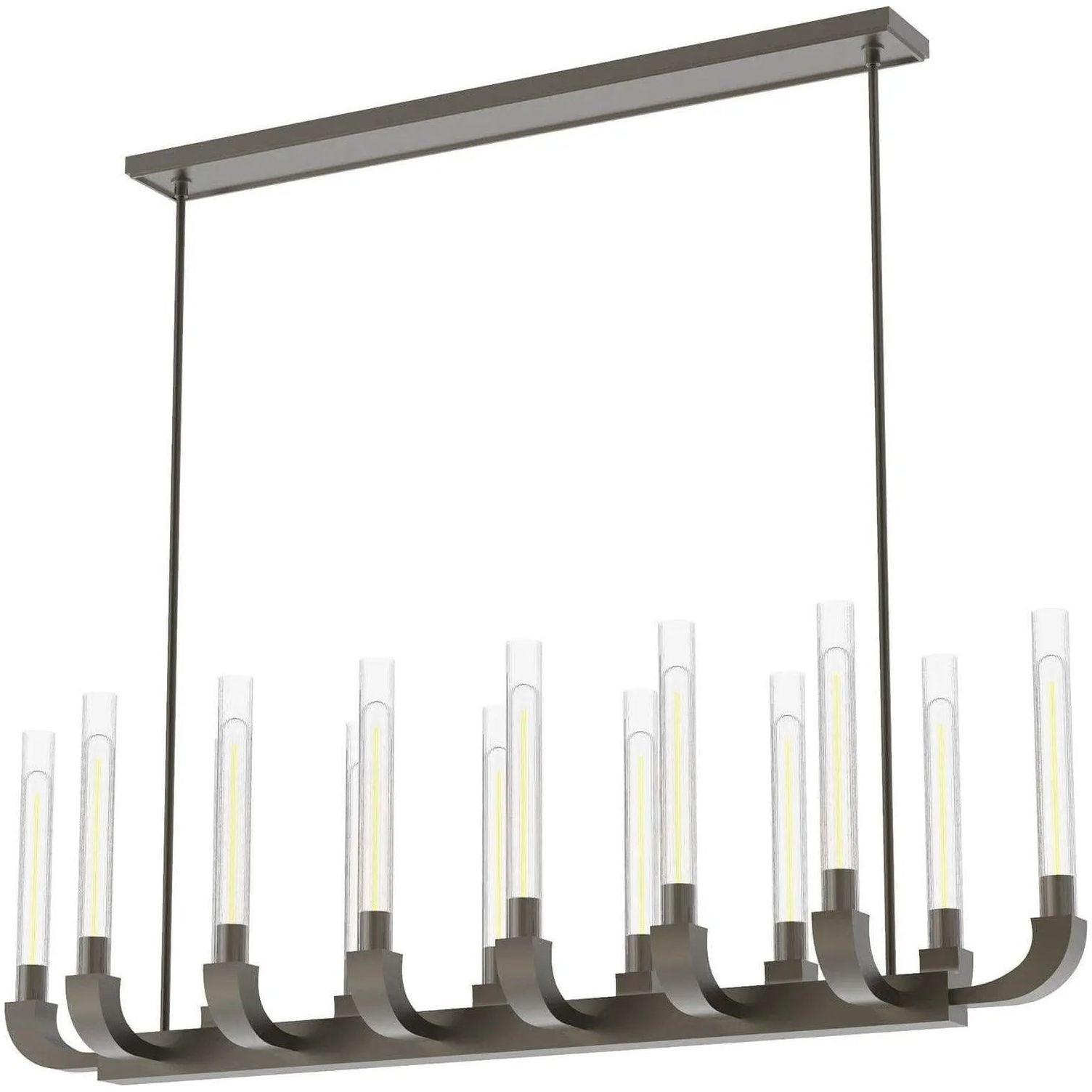 Alora Lighting - Flute Linear Suspension - LP316012PNCR - Canada Light Shop