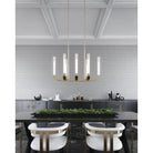 Alora Lighting - Flute Linear Suspension - LP316012PNCR - Canada Light Shop