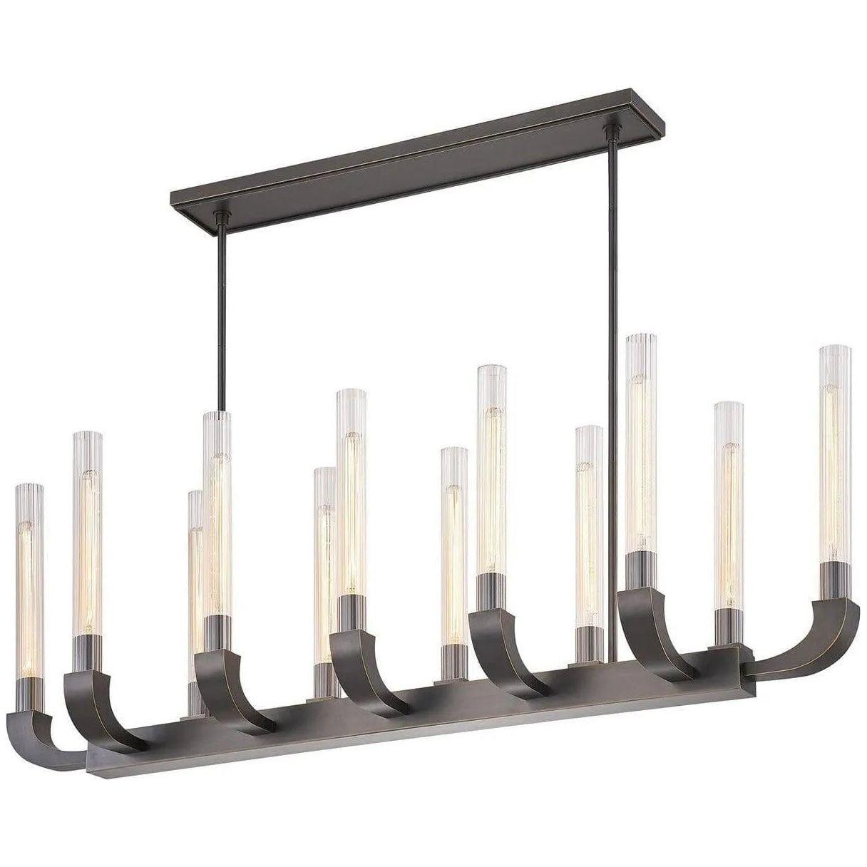 Alora Lighting - Flute Linear Suspension - LP316012UBCR - Canada Light Shop