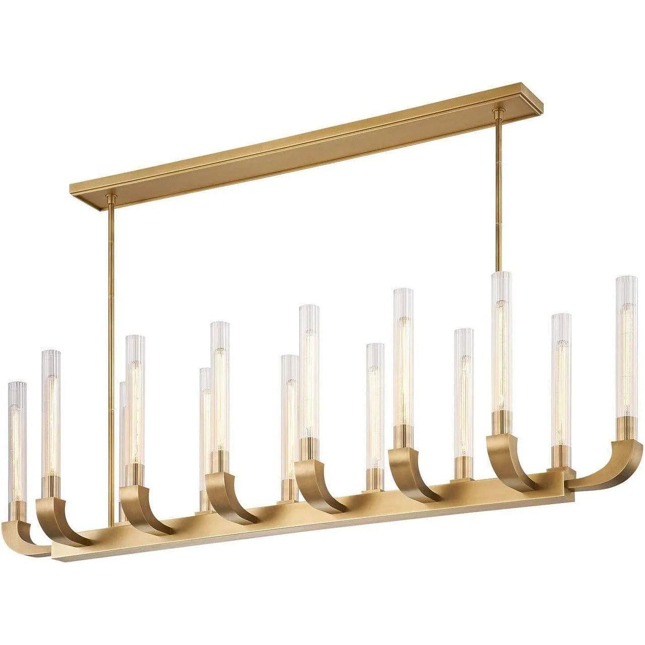 Alora Lighting - Flute Linear Suspension - LP316014VBCR - Canada Light Shop