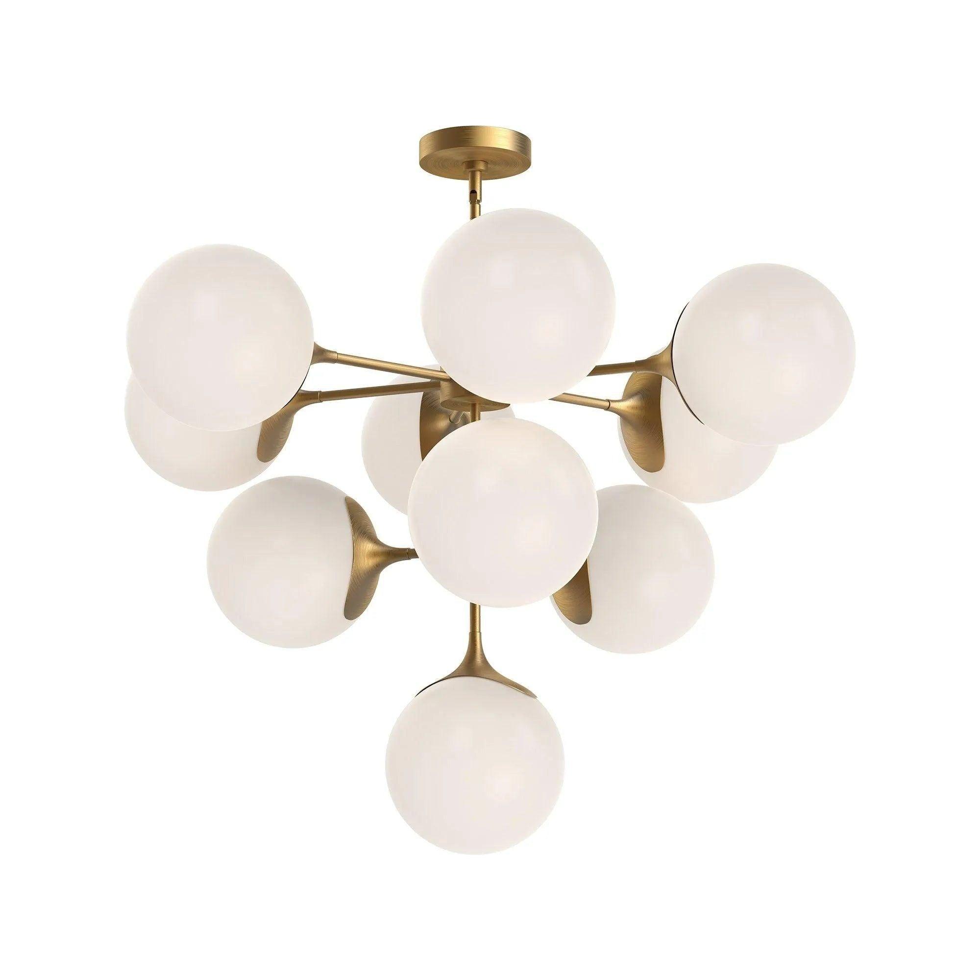 Alora Lighting - Nouveau Chandelier - CH505335AGOP - Canada Light Shop