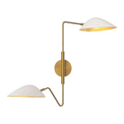 Alora Lighting - Oscar Double Wall-Swing Sconce - WV550224WHAG - Canada Light Shop