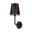 Alora Lighting - Plisse Metal Shade Wall Sconce - WV528007MB - Canada Light Shop