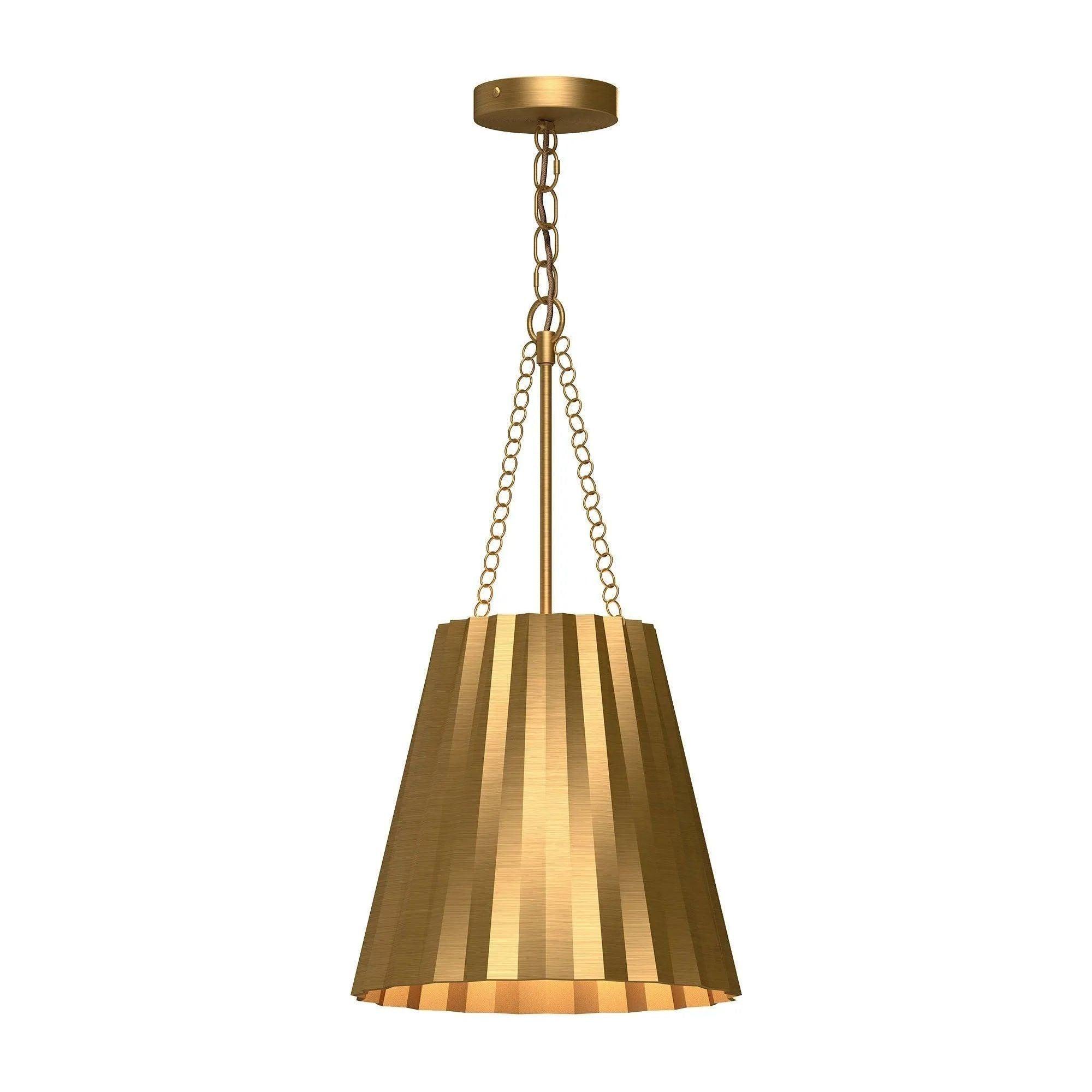Alora Lighting - Plisse Pendant - PD528012AG - Canada Light Shop