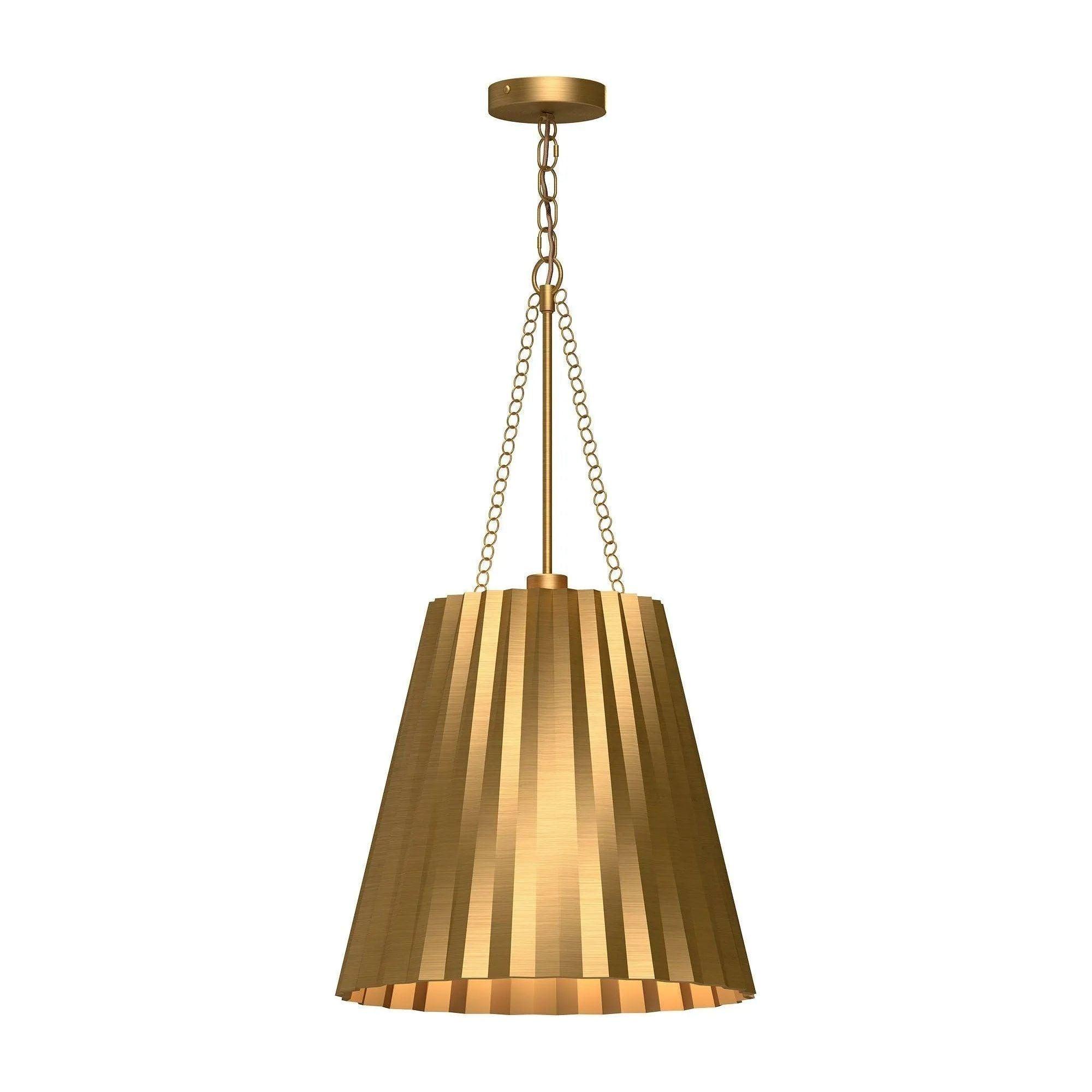 Alora Lighting - Plisse Pendant - PD528116AG - Canada Light Shop