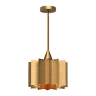 Alora Lighting - Plisse Round Pendant - PD528412AG - Canada Light Shop