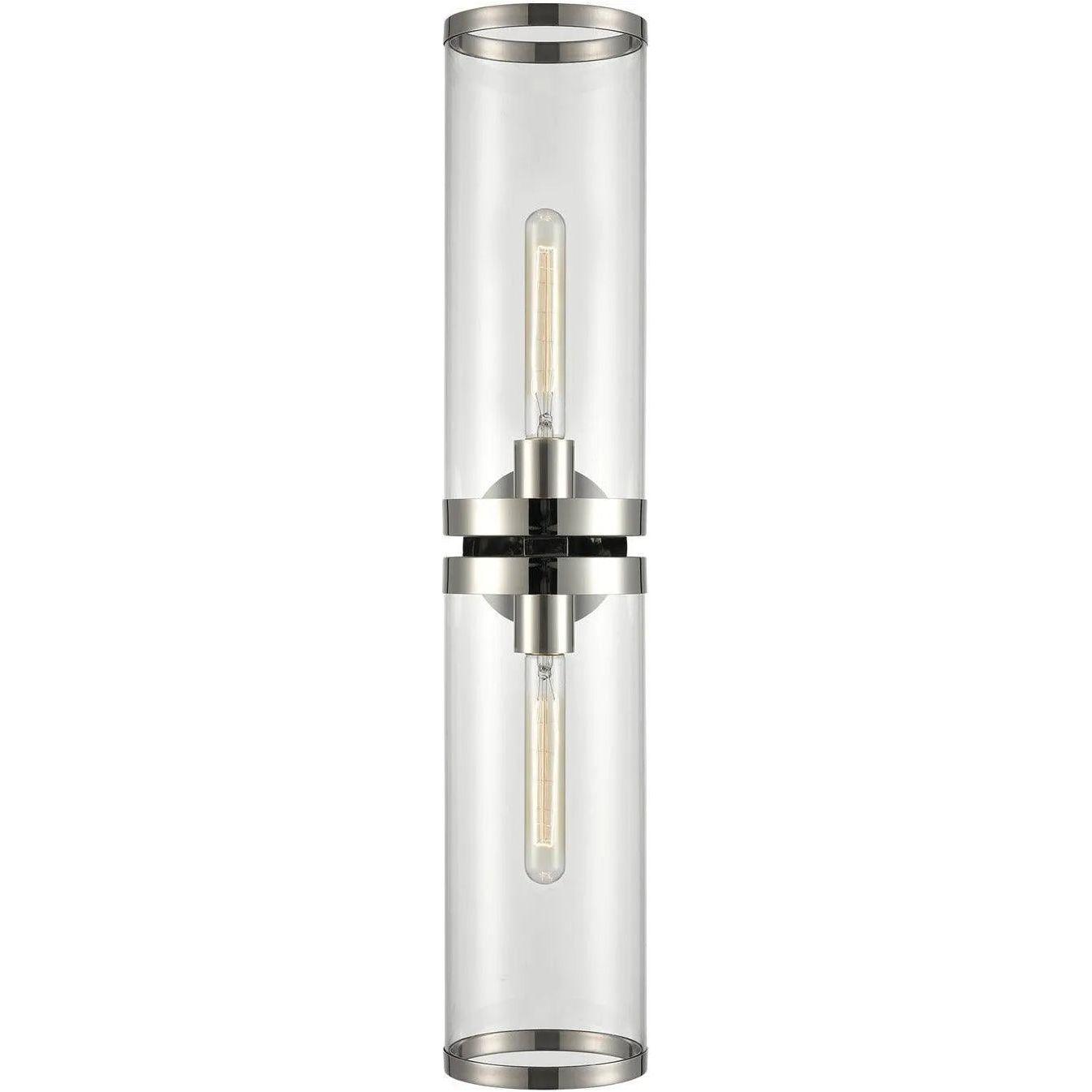Alora Lighting - Revolve II Wall Sconce - WV311602PNCG - Canada Light Shop